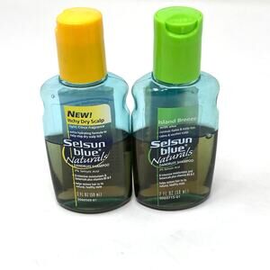 Selsun Blue Naturals Shampoo Itchy Dry Scalp & Island Breeze Travel Sizes